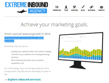 Tablet Screenshot of extremeinbound.com